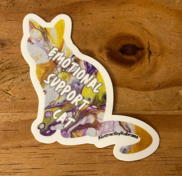 Emotional Support Cat Sticker