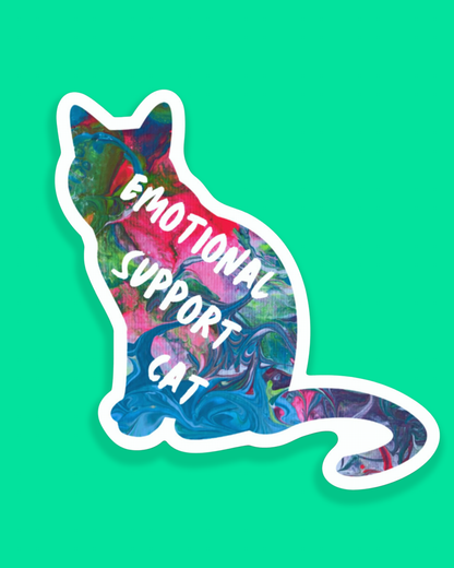 Emotional Support Cat Sticker